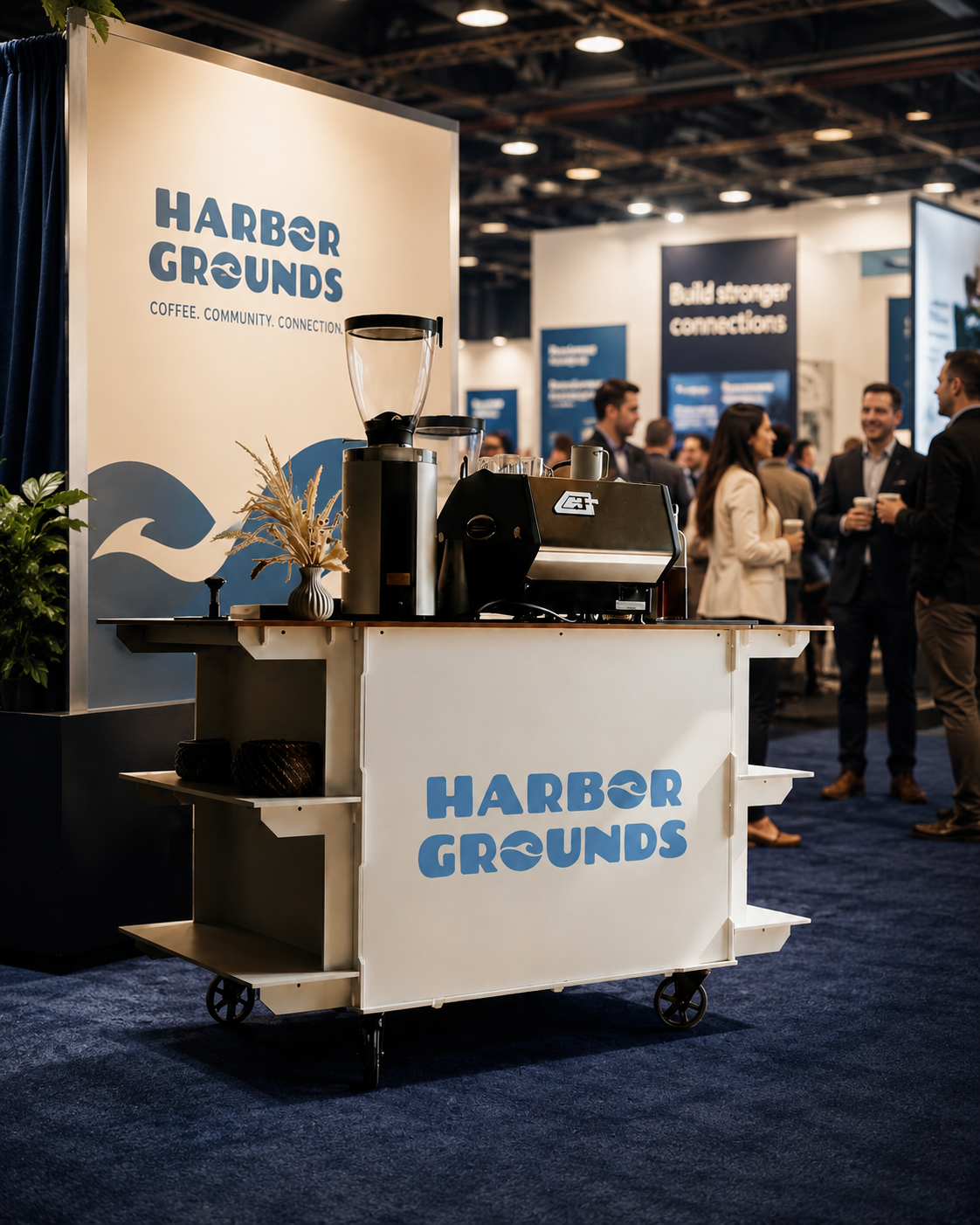 Harbor Grounds coffee cart for tradeshows and vendor events